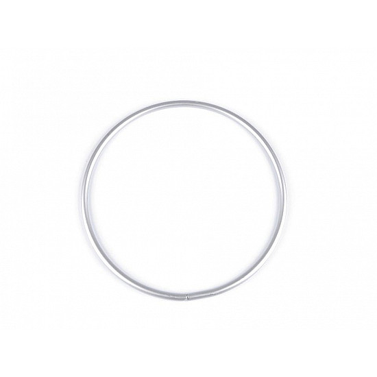 Cerc metalic pentru dreamcatchere, Ø15 cm - argintiu