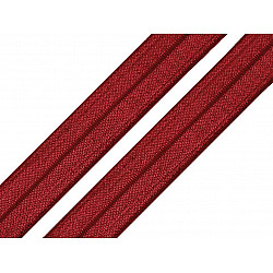 Bias elastic, lățime 16 mm (pachet 5 m) - roșu închis