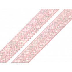Bias elastic, lățime 16 mm (pachet 5 m) - roz mediu