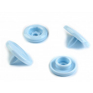 Capse plastic diametru 12 mm (pachet 50 seturi) - bleu gheață