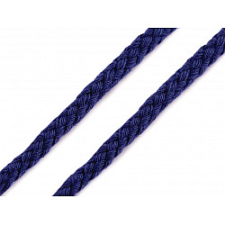 Șnur din bumbac, Ø5 mm (card 10 m) - albastru parizian