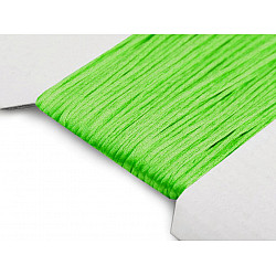 Șnur satinat, Ø1 mm (card 25 m) - verde neon