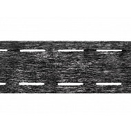 Bandă betelie termoadezivă / întăritură betelie, cu doua fante, lățime 55 mm, 50 m - antracit