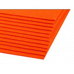 Coli fetru, 20x30 cm, 300 g / m², 2 bucati - portocaliu reflectorizant
