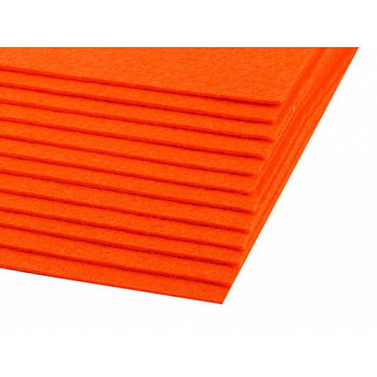 Coli fetru, 20x30 cm, 300 g / m², 2 bucati - portocaliu reflectorizant