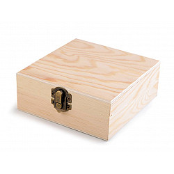 Cutie din lemn 12 x 12  x 5 cm