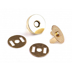 Închizatori / Capse magnetice, finisaj auriu, Ø18 mm, 5 set