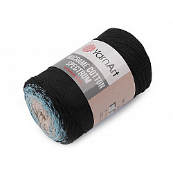 Fire de tricotat Macrame Cotton Spectrum 250 g, negru