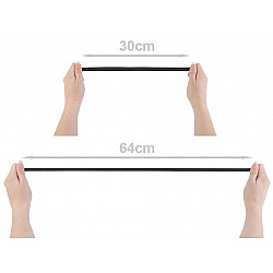 Elastic lat confecții, lățime 11 mm (card 5 m) - alb