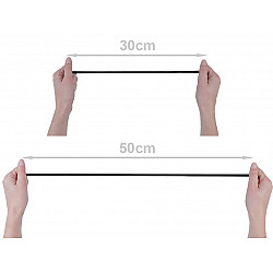 Elastic lat confecții, lățime 4 mm (card 5 m) - alb