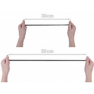 Elastic lat confecții, lățime 5 mm (card 5 m) - alb