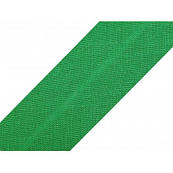 Bandă bias din bumbac, lățime 30 mm (card 25 m) - verde pastel