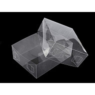 Cutie din plastic transparenta cu capac (pachet 10 Buc.)