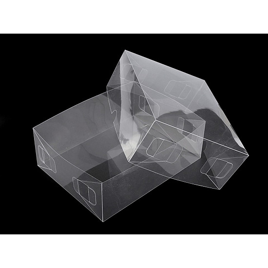 Cutie din plastic transparenta cu capac (pachet 10 Buc.)