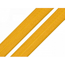 Elastic bias, lățime 20 mm (card 25 m) - galben muștar