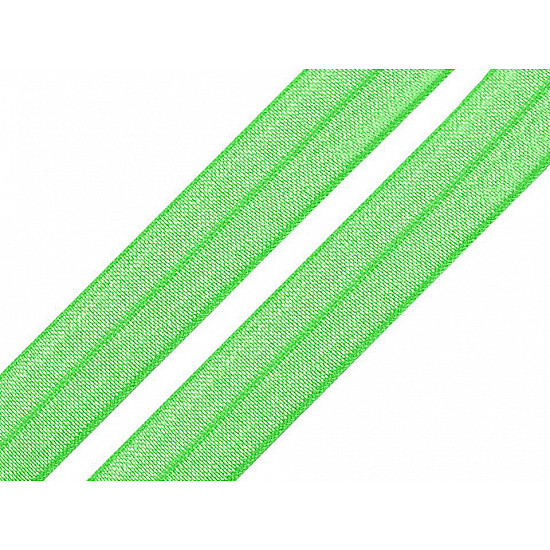 Elastic bias, lățime 20 mm (card 25 m) - verde neon