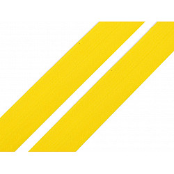Elastic bias mat, lățime 20 mm (card 20 m) - galben