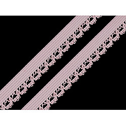 Elastic dantelat decorativ, lățime 15 mm (rola 20 m) - roz antic deschis