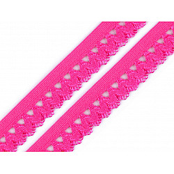 Elastic decorativ, lățime 15 mm (card 25 m) - roz
