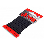 Elastic lat confecții, lățime 7 mm (card 5 m) - negru