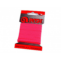 Elastic lat simplu, lățime 7 mm (card 5 m) - pink - neon