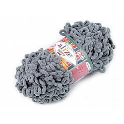 Fir de tricotat Alize Puffy Fine, 100 g, gri