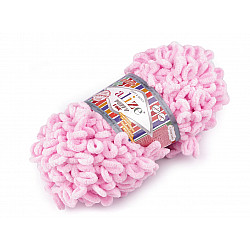 Fir de tricotat Alize Puffy Fine, 100 g, roz deschis