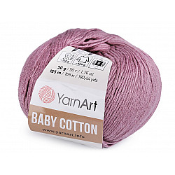 Fir de tricotat Baby Cotton, 50 g - mov antic deschis