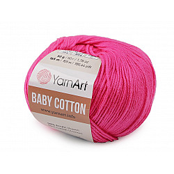 Fir de tricotat Baby Cotton, 50 g - pink