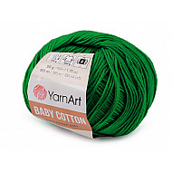 Fir de tricotat Baby Cotton, 50 g - verde pastel