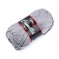 Fir de tricotat Camilla, 50 g - gri deschis