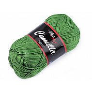 Fir de tricotat Camilla, 50 g - verde crud