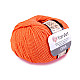 Fir de tricotat Gina / Jeans, 50 g - portocaliu