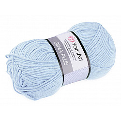 Fir de tricotat Gina Plus, 100 g - albastru deschis