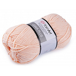 Fir de tricotat Gina Plus, 100 g - roz somon deschis