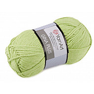 Fir de tricotat Gina Plus, 100 g - verde tei