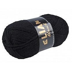 Fir de tricotat Klasik, 50 g - negru