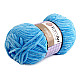 Fir de tricotat plușat Dolce, 100 g, albastru celest