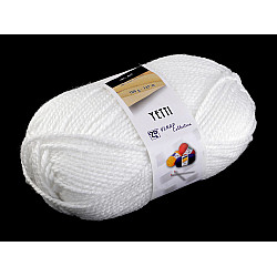 Fir de tricotat Yetti, 100 g - alb