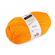 Fir de tricotat Yetti, 100 g - portocaliu intens