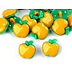 Nasturi pentru copi Ø18 mm măr, galben, 50 buc.