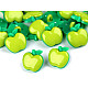 Nasturi pentru copi Ø18 mm măr, verde deschis, 50 buc.