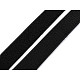 Bandă arici autoadezivă la metru, complet (puf + scai), 30 mm, negru