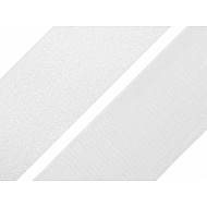 Bandă arici la metru, complet (puf + scai), alb, 10 cm