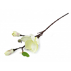 Crenguta artificiala de magnolie, galben verzui