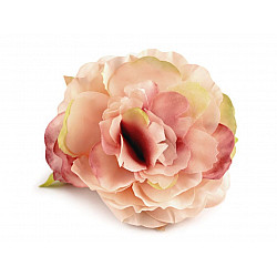 Trandafiri artificiali, Ø65 mm, roz somon deschis, 2 buc.