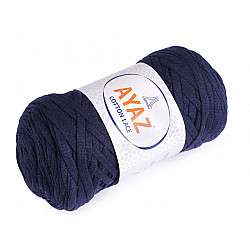 Fir de tricotat Cotton Lace, 250 g - albastru închis
