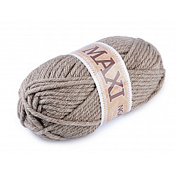 Fir de tricotat Jumbo Maxi, 100 g - bej - melanj