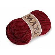 Fir de tricotat Jumbo Maxi, 100 g - roșu