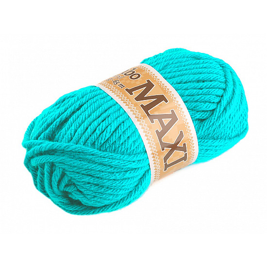 Fir de tricotat Jumbo Maxi, 100 g - verde mentă